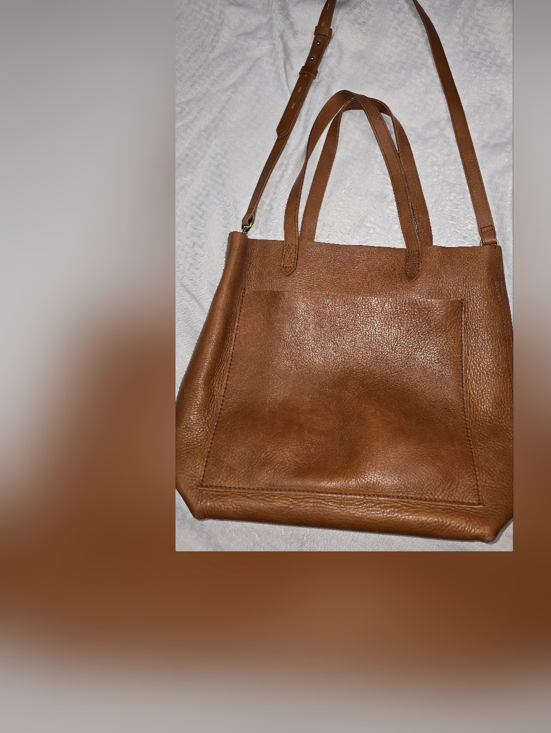 Madewell Women’s Tan Leather Tote Bag
